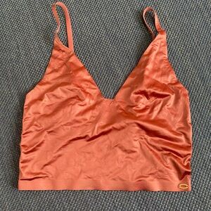 Danskin Rust Orange Satin Bralette